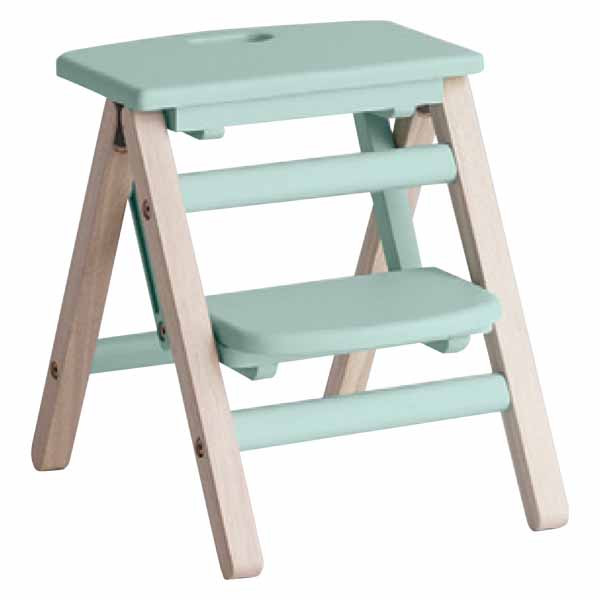 キッズ折り畳みステップ シアングレー