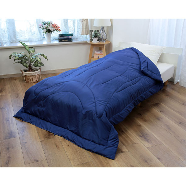 植物のチカラで高機能 カポックわた入りケット ブルー