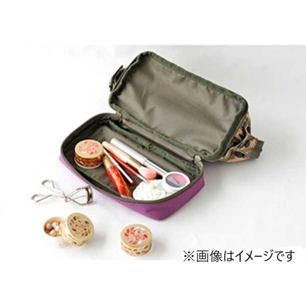 ライゼンタール　コスメティックバッグS　カモフラ＆バイオレット
