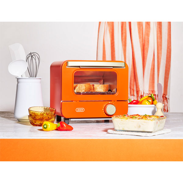 Toffy オーブントースター ミニ ヴァイブラントオレンジ