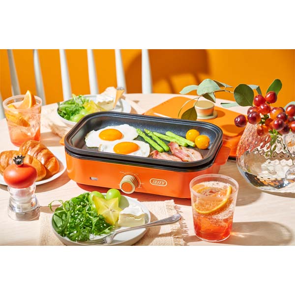 Toffy ホットプレート ミニ ヴァイブラントオレンジ